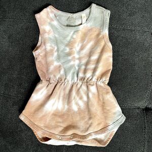 Rylee + Cru 3/6 Cinch Tie Dye Playsuit